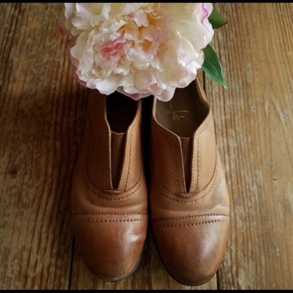 Franco Sarto Andes Laceless Leather Oxford Loafers